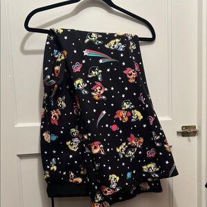 Dolls Kill Black Powerpuff Girls Flare sweatpants XL